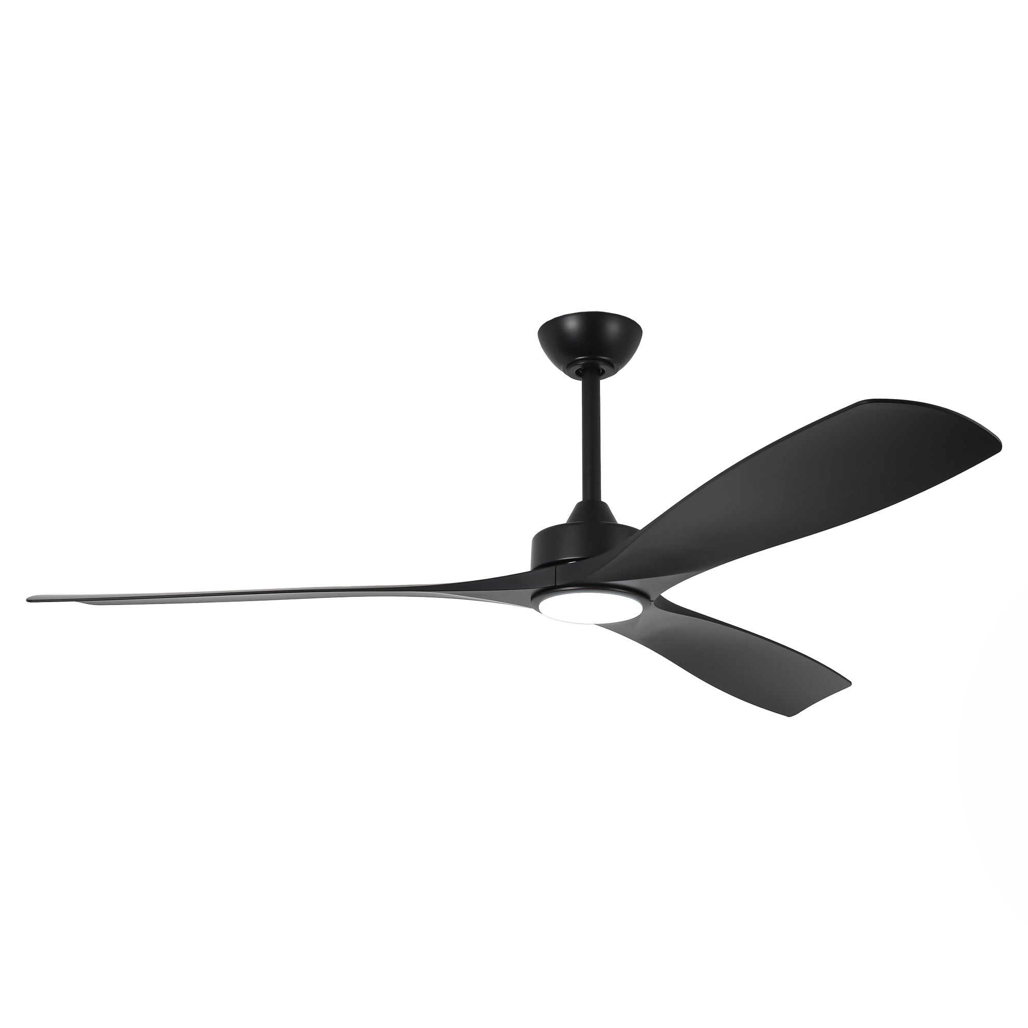 60" Modern Farmhouse Ceiling Fan with Light & Remote – Matte Black, 5-Blade, Quiet DC Motor - Image 14