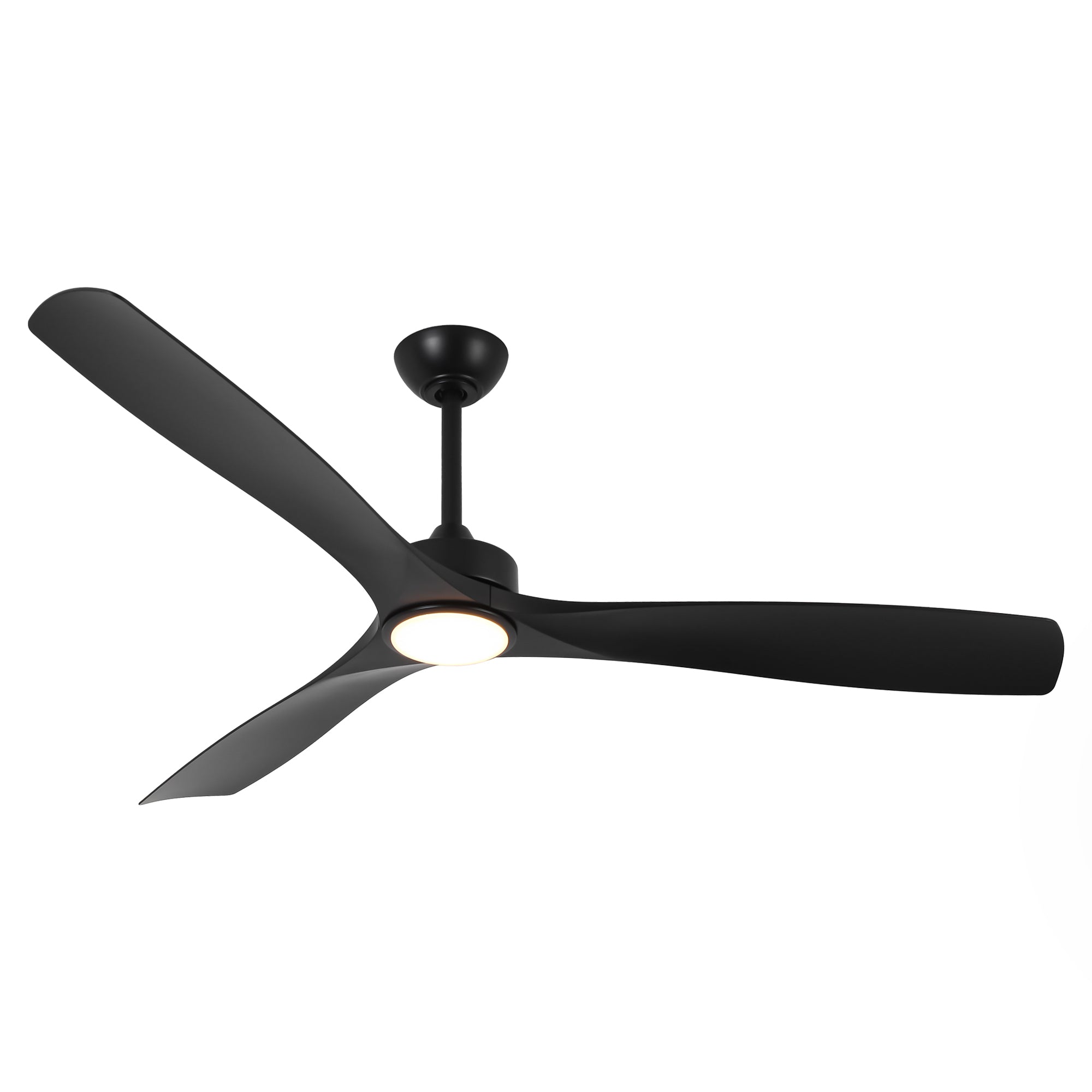 60" Modern Farmhouse Ceiling Fan with Light & Remote – Matte Black, 5-Blade, Quiet DC Motor - Image 17