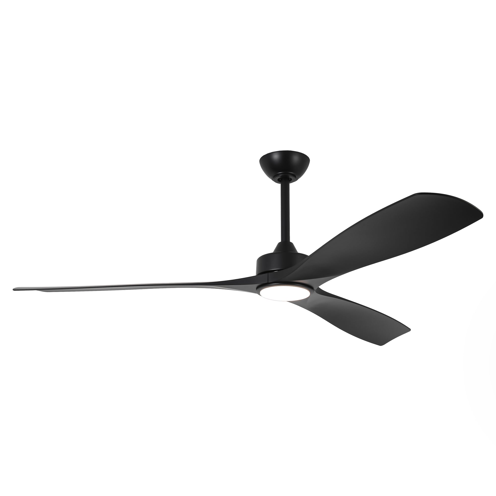 60" Modern Farmhouse Ceiling Fan with Light & Remote – Matte Black, 5-Blade, Quiet DC Motor - Image 13