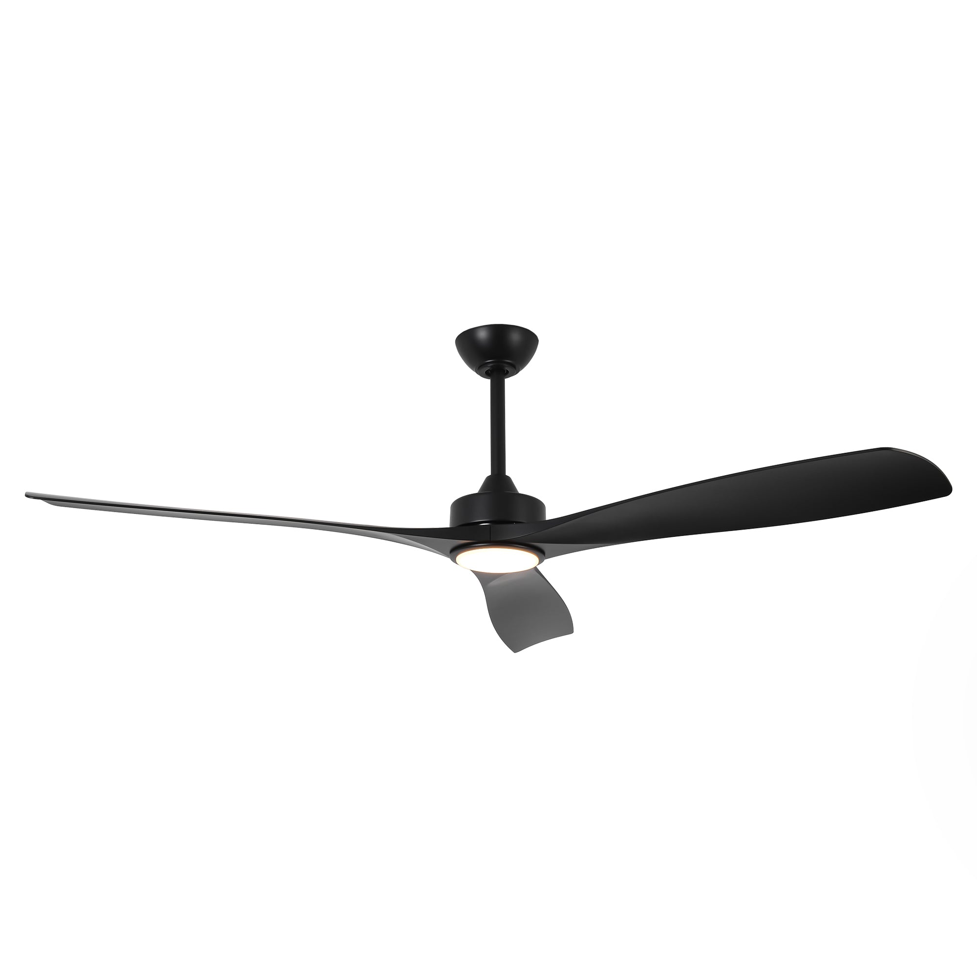 60" Modern Farmhouse Ceiling Fan with Light & Remote – Matte Black, 5-Blade, Quiet DC Motor - Image 11