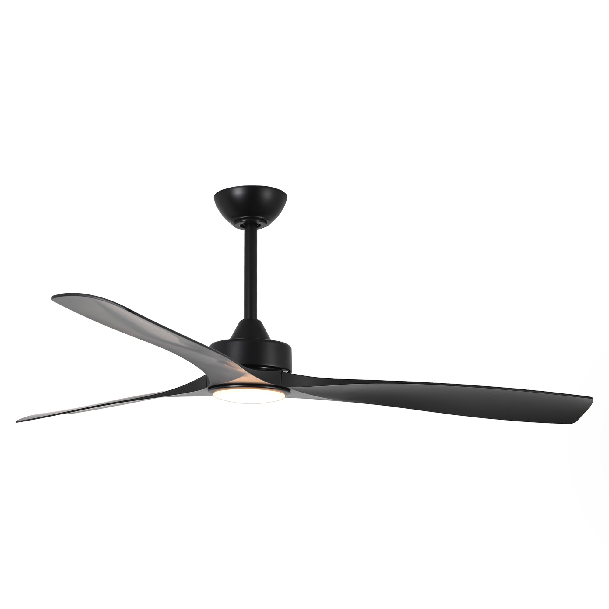 60" Modern Farmhouse Ceiling Fan with Light & Remote – Matte Black, 5-Blade, Quiet DC Motor - Image 10